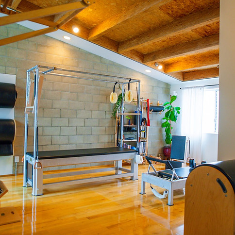 Private one-on-one reformer Pilates session at West Hollywood Pilates studio