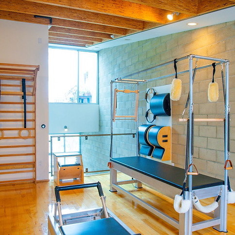 Private one-on-one reformer Pilates session at West Hollywood Pilates studio